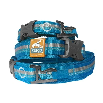 Afbeelding van Kurgo RSG halsband, vermindert nekspanning, reflecterend, MOLLE compatibel, Groot Coastal Blue