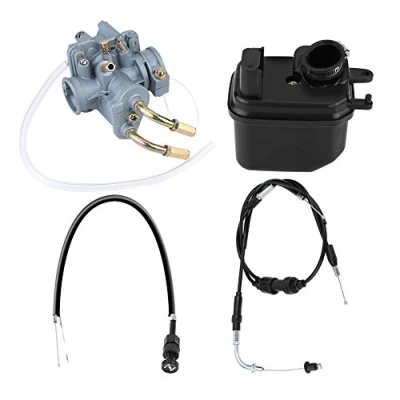 Afbeelding van Motorfiets Carburateur Carb Kit, + Air Filter Box Throttle Kabel Choke voor Y ZINGER PW 50 PW50