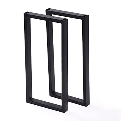 Afbeelding van Stalen onderstel Møldrup set van 2 tafelpoot 56x27 cm zwart mat