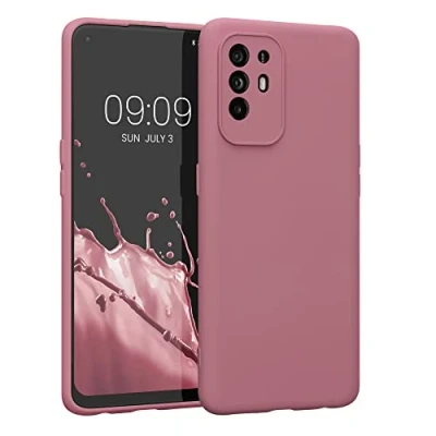 Afbeelding van kwmobile telefoonhoesje geschikt voor Oppo A94 (5G) Hoesje smartphone Precisie camera uitsnede TPU back cover in donkerroze
