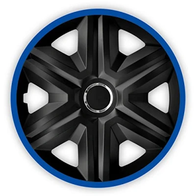 Afbeelding van Wieldoppen Fast LUX blauw 14 inch set van 4