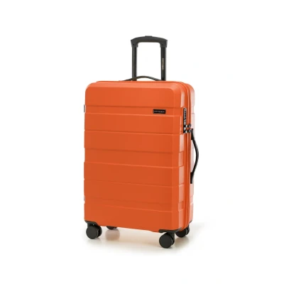 Afbeelding van WITTCHEN COMODO Line Medium Bagage Trolley Koffer Transportkoffer met 4 wielen Combinatieslot Oranje