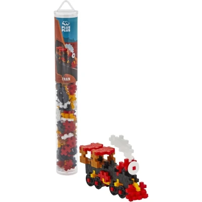 Afbeelding van Plus Trein Tube Constructiespeelgoed Set Met Bouwstenen 100 Delige Bouwset Bouwspeelgoed Vanaf 3 Jaar