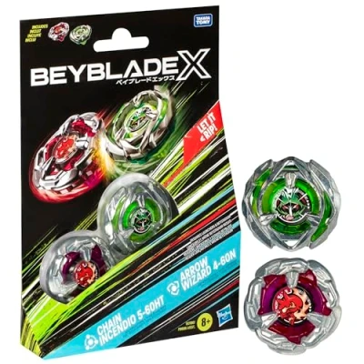 Afbeelding van Beyblade X Chain Incendio 5 60HT en Arrow Wizard 4 60N Top Dual Pack