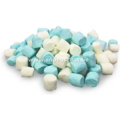 Afbeelding van Mini Marshmallows Blauw Wit 1 Kg