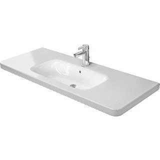 Afbeelding van Duravit Durastyle wastafel 120x48cm 1 kraangat overl. wgliss wit
