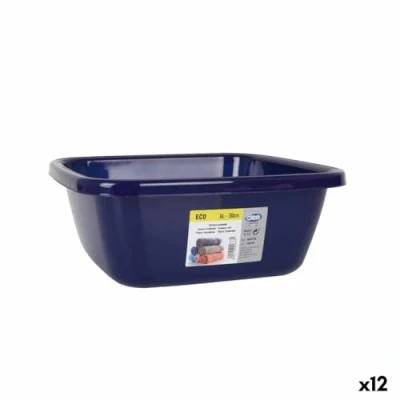 Afbeelding van Waskom Dem Eco Blauw Vierkant 6 L 29 x 12 cm (12 Stuks)