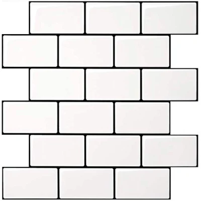 Afbeelding van Art3d 10 tegels, dikte stok op tegels,Peel en Stick Backsplash,metro schil muur tegel backsplash (dikkere versie)