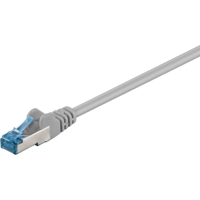 Afbeelding van S/FTP CAT6a 10 Gigabit netwerkkabel / grijs LSZH 30 meter