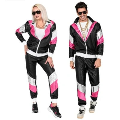 Afbeelding van WIDMANN „SHINING LEATHERLOOK SHELLSUIT UIT DE JAREN 80 (jas, broek) (XL)