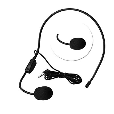 Afbeelding van Hoofd gemonteerde bedrade microfoon 3.5mm Jack condensator MIC voor Voice Amplifier Speaker
