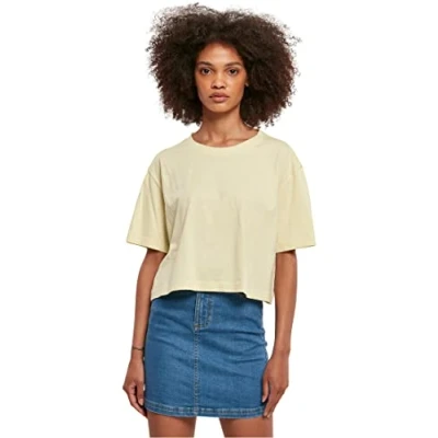 Afbeelding van Urban Classics Tshirt basic, Dames, Maat: XXL, Softyellow