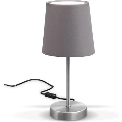 Afbeelding van B.K.Licht Klassieke Tafellamp grijze bedlamp excl. E14 lichtbron