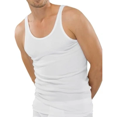 Afbeelding van Schiesser Herenonderhemd zonder mouwen, originele dubbele rib, wit (100 wit), 4XL