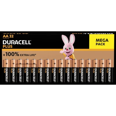 Afbeelding van Duracell Plus BP32 mignon (AA) batterij alkaline mangaan 1.5V 32St AA