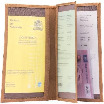 Afbeelding van Autopapieren mapje Compact Leer Lichtbruin (Hunter leer)