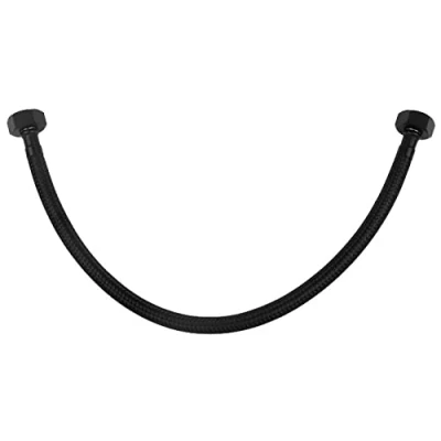 Afbeelding van 60 cm 1/2 &quot;x 1/2&quot; Inch BSP Zwart Nylon Gevlochten Flexibele Kraan Flush Slang