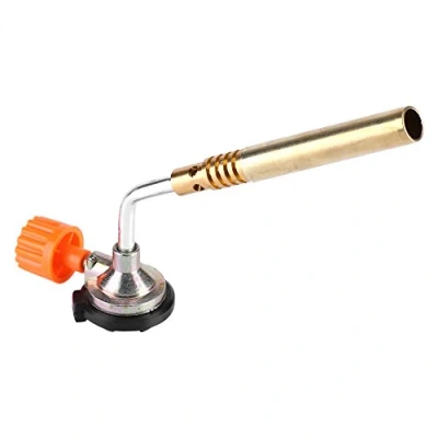 Afbeelding van DEWIN gasbrander, vlammenwerper, brander, butaangas, blaaskoor, handontsteking, camping, lassen, BBQ