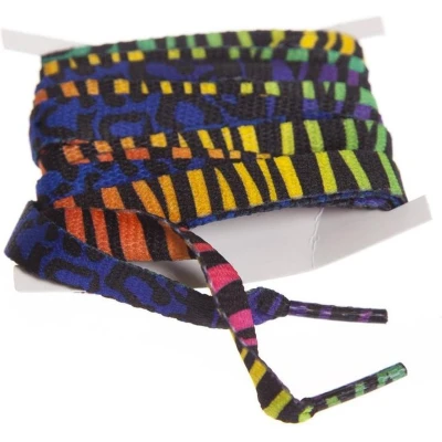 Afbeelding van Mr Lacy Printies animal color mix 130cm lang 10mm breed