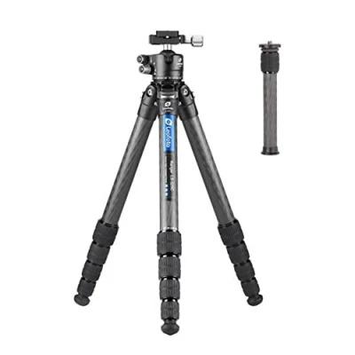 Afbeelding van Leofoto Ranger Carbon Statief inclusief Ball Head Benen verstelbaar in 3 Hoeken Ideaal voor Macro Fotografie LS 325C+LH 40