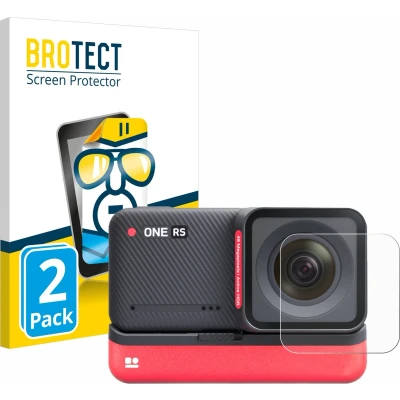 Afbeelding van BROTECT (2 Stuks) Schermbeschermer voor Insta360 One RS 4K Edition (Lens) Screen Protector Transparant