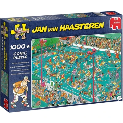 Afbeelding van Puzzel Jan van Haasteren Hockey Kampioenschappen 1000 stukjes Plenty Gifts Spellen