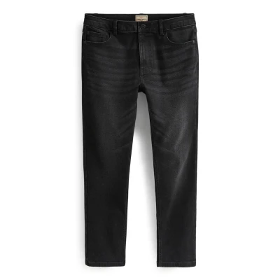 Afbeelding van Next Essential Stretch Slim fit jeans, Heren, Maat: 30x29, Black