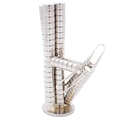 Afbeelding van Brudazon 25 mini schijfmagneten 8x4 mm N52 dikke stand neodymium magneten ultrasterk Power magneet voor modelbouw, foto, whiteboard, prikbord, koelkast, knutselen magnetische schijf extra sterk