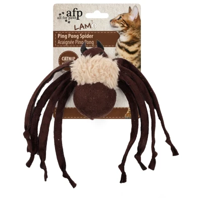 Afbeelding van All For Paws Lambswool Ping Pong Spider