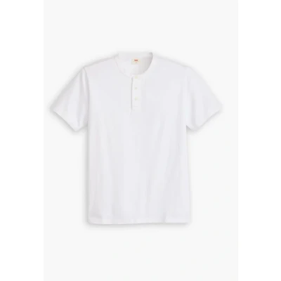 Afbeelding van Levi&#039;s Henley Tshirt basic, Heren, Maat: XS, White
