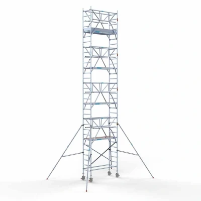 Afbeelding van Rolsteiger 0.75x1.90x10.20m houten platformen incl. dubbele voorloopleuningen