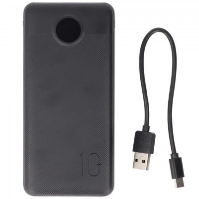 Afbeelding van XCell Powerbank X10000PD met 10.000 mAh capaciteit, USB C PD3.0, snelladen, LED display, 2x uitgang 1x