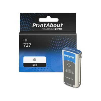 Afbeelding van Huismerk HP B3P24A (727) Inktcartridge Grijs Hoge capaciteit