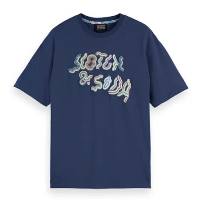 Afbeelding van Scotch &amp; Soda T shirt donkerblauw
