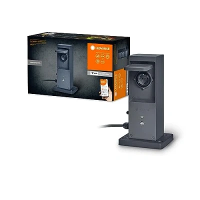 Afbeelding van LEDVANCE SMART+ WiFi Outdoor Terminal EU mit integriertem Repeater &amp; 2 Steckdosen, weiß, 230V, erweitert die WLAN Zone im Freien, Kopplung von drahtlosen Geräten, App steuerbar, 3 Jahre Garantie, IP44