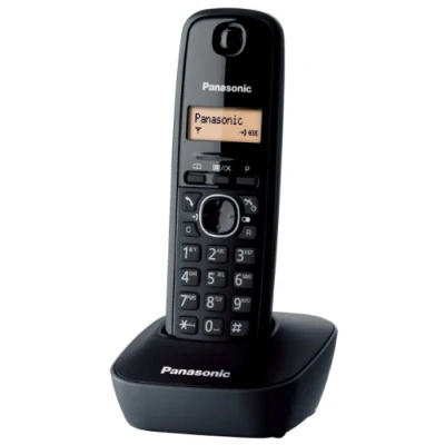Afbeelding van Panasonic KX TG1611JTH DECT draadloze telefoon met wandmontage, zwart