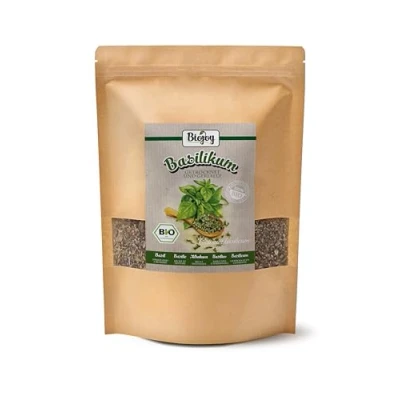 Afbeelding van Biojoy BIO Basilicum Bladeren (250 g), gedroogd en gewreven, Kruid (Ocimum basilicum)