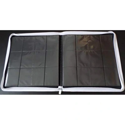 Afbeelding van Docsmagic.de Pro Player 12 Pocket Playset Zip Album White 480 Card Binder MTG PKM YGO