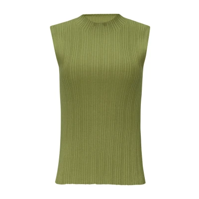 Afbeelding van s.Oliver Stretch Top, Dames, Maat: 36, Guacamole