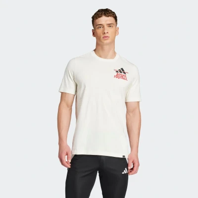 Afbeelding van adidas Performance Graphic Tshirt print, Heren, Maat: Large, Off white