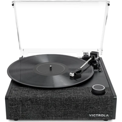 Afbeelding van Victrola VTA 74 BLK Eastwood II Draaitafel Dual Bluetooth 3 Speed Ingebouwde Luidspreker (zwart)