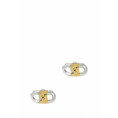Afbeelding van Emporio Armani Heren manchetknopen Roestvrij staal tweekleur; EGS3184040, Eén maat, staal, Geen edelsteen