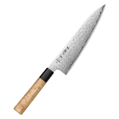Afbeelding van HEZHEN Blue 2 Damascus Koksmes (X05B series)
