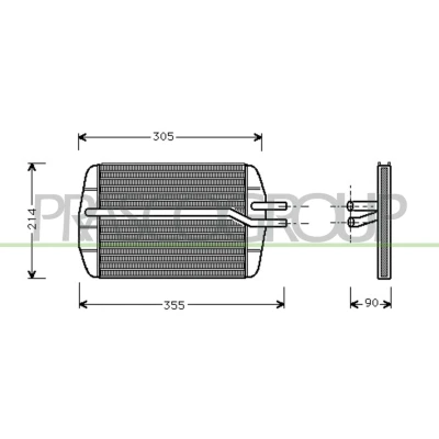 Afbeelding van Kachelradiateur, interieurverwarming PRASCO FD006H001