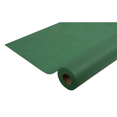 Afbeelding van Pro Nappe Ref. R785007I wegwerptafelkleed van spingebonden vlies rol 50 m lang x 1, 20 breed kleur bordeaux scheurbestendige, waterafstotende en afwasbare stof, dennengroen