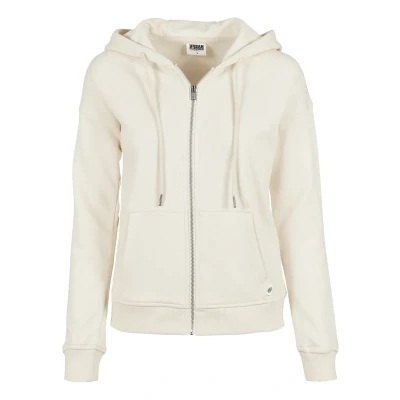 Afbeelding van Urban Classics Sweater met rits, Dames, Maat: 5XL, Whitesand