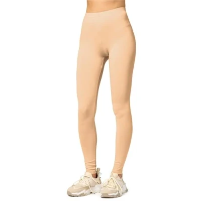 Afbeelding van Merry Style MS MS10 143 LE Dames Leggings Sport Vrijetijdsbroek 2 Pak Lang Viscose Sporbroek Yogabroek Natuur M