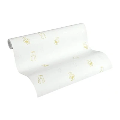 Afbeelding van AS Creation Little Stars 35845 2 Creme / Goud