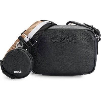 Afbeelding van HUGO BOSS dames Addison crossbodytas van leer met afneembare etui