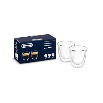 Afbeelding van De&quot;;Longhi dubbelwandige espresso glazen 2 stuks